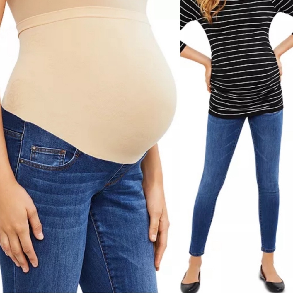 Jessica Simpson Maternity Medium Wash Full Panel Skinny Jeans